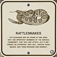 rattlesnake sign