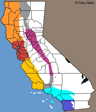 Ring-necked Snake California Range Map