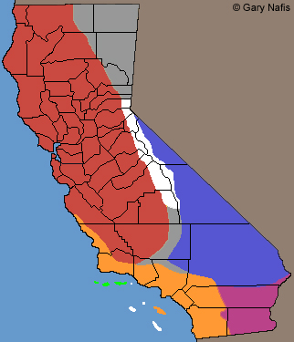 Gophersnakes CA range map