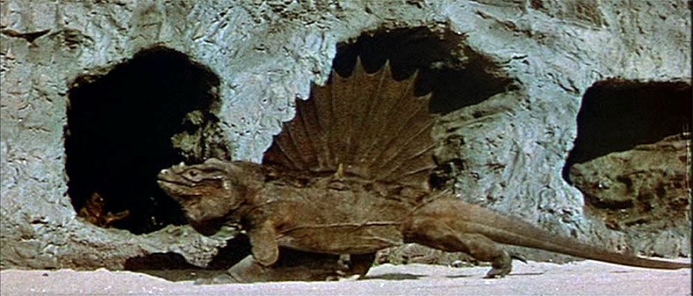 dinosaur in journey to the center of the earth