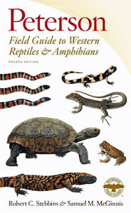 Stebbins, Robert C.  A Field Guide to Western Reptiles and Amphibians. 3rd Edition.  Houghton Mifflin Company, 2003. 