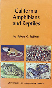 Stebbins, Robert C.  California Amphibians and Reptiles. The University of California Press, 1972.