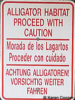 gator sign