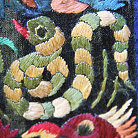 Chinese embroidered snake