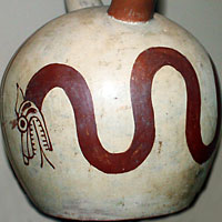 Peruvian snake jar