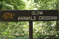 animals crossing sign