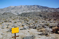restricted access to hidden palm canyon