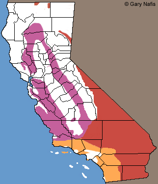 Hypsiglena CA Range Map